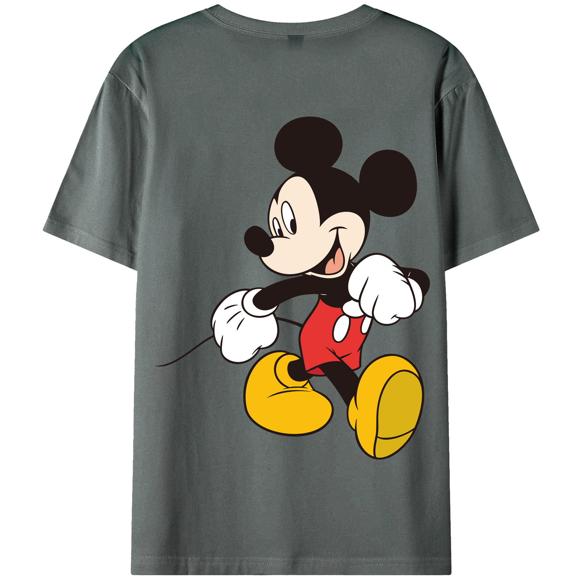 （画像用） ミッキーマウス Mickey Mouse 綿100％半袖Tシャツ（背面プリント）